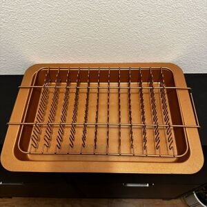 Gotham Steel Crisper Tray & Gotham Steel Bacon Bonanza Copper Non Stick Ovenware